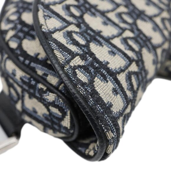Christian Dior Saddle Oblique Jacquard Crossbody Bag Grey - Picture 6 of 12